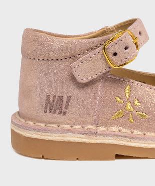 Babies en cuir pailleté bébé fille - Na! vue6 - NA! - GEMO