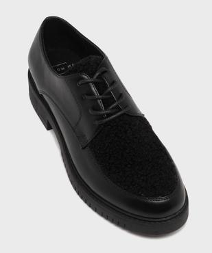 Derbies multimatière à semelle crantée femme vue5 - FOLLOW ME - GEMO