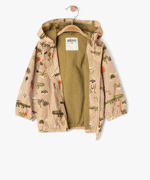 Blouson à capuche avec motifs animaux bébé garçon vue3 - GEMO(BEBE DEBT) - GEMO