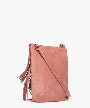Sac fille à franges toucher velours vue2 - GEMO (ENFANT) - GEMO