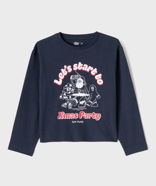 Tee-shirt manches longues spécial Noël garçon vue1 - GEMO 4G GARCON - GEMO