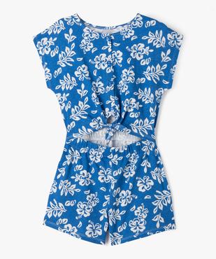 Combishort à manches courtes avec pans à nouer fille vue1 - GEMO (ENFANT) - GEMO