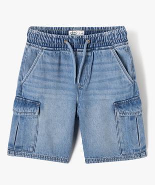 Bermuda en jean coupe Cargo Regular garçon vue1 - GEMO (ENFANT) - GEMO