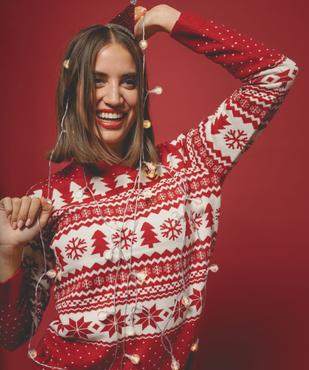Pull de Noël esprit jacquard femme vue5 - GEMO(FEMME PAP) - GEMO