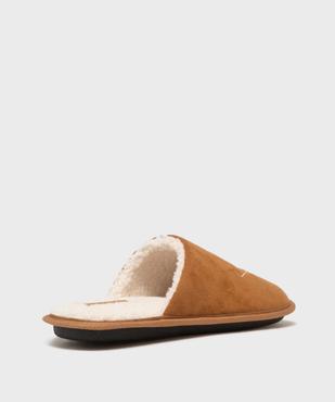 Chaussons mules fourrés dessus velours homme - Roadsign vue4 - ROADSIGN D - GEMO