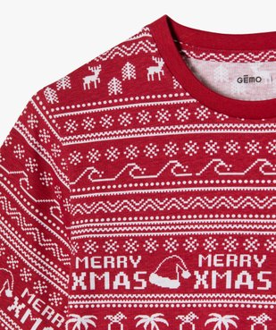 Tee-shirt à manches courtes avec motif Noël garçon vue2 - GEMO (JUNIOR) - GEMO
