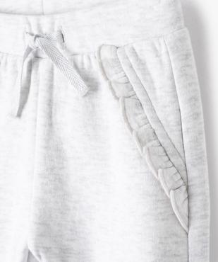 Pantalon bébé fille en maille avec petits volants vue2 - GEMO(BEBE DEBT) - GEMO