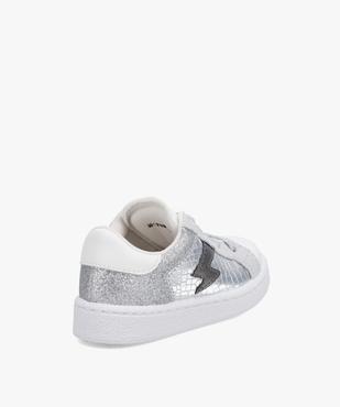 Baskets fille dessus pailleté et lacets brillants vue4 - GEMO (ENFANT) - GEMO