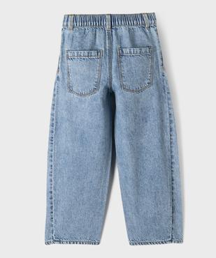 Jean Barrel avec taille ajustable fille vue5 - GEMO (ENFANT) - GEMO