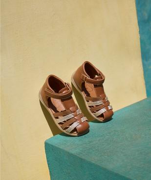 Sandales à scratch en matière pailletée bébé fille - Lovely Wings vue7 - LOVELY WINGS - GEMO