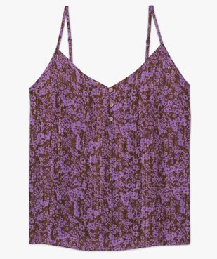 Blouse femme à fines bretelles et motif floral vue4 - GEMO(FEMME PAP) - GEMO