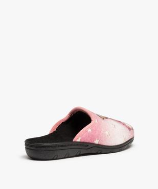 Chaussons femme confort mules imprimées nounours vue4 - GEMO(HOMWR FEM) - GEMO