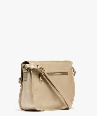 Sac à bandoulière en toile pailletée et cuir imitation femme vue2 - GEMO (ACCESS) - GEMO