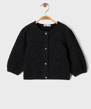 Gilet boutonné Noël bébé fille vue1 - GEMO(BEBE DEBT) - GEMO