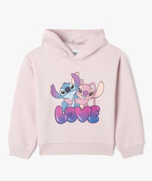 Sweat à capuche fille avec motif Stitch et Angel - Disney vue1 - LILO & STITCH - GEMO