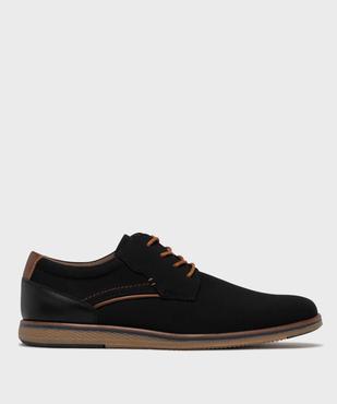 Derbies bicolores à semelle sport homme  vue2 - MARIO BALDANO - GEMO