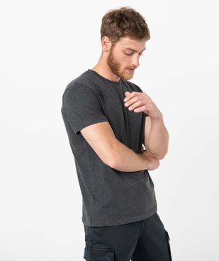 Tee-shirt à manches courtes et col rond homme vue1 - GEMO 4G HOMME - GEMO