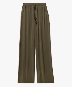 Pantalon en maille fluide aspect crêpe femme vue4 - GEMO(FEMME PAP) - GEMO