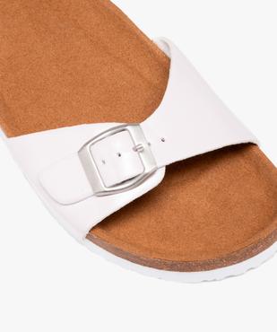 Mules plates femme unies avec bride vernie à boucle vue6 - GEMO (CASUAL) - GEMO