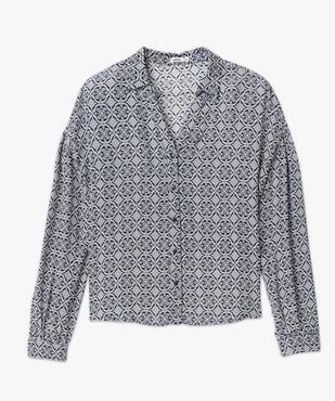 Chemise fluide à motifs femme vue4 - GEMO(FEMME PAP) - GEMO