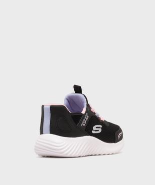 Baskets en toile pailletée faciles à enfiler fille - Skechers vue4 - SKECHERS - GEMO