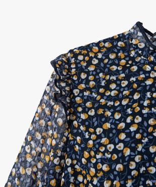 Robe à manches longues en voile imprimé fille vue2 - GEMO (ENFANT) - GEMO