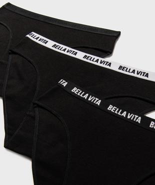 Culottes en maille côtelée avec ceinture fantaisie fille (lot de 3) vue2 - GEMO 4G FILLE - GEMO