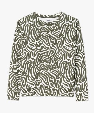 Sweat imprimé à col rond femme vue4 - GEMO 4G FEMME - GEMO
