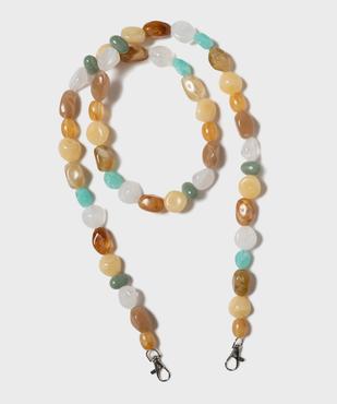 Cordon de téléphone en perles femme vue1 - GEMO (ACCESS) - GEMO