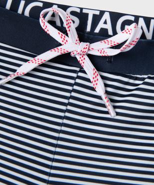 Short de bain à rayures garçon - LuluCastagnette vue3 - LULU CASTAGNETTE GEMO FOR GOOD - GEMO