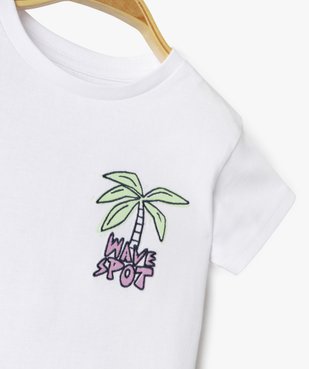 Tee-shirt à manches courtes avec inscription dans le dos bébé garçon vue2 - GEMO 4G BEBE - GEMO