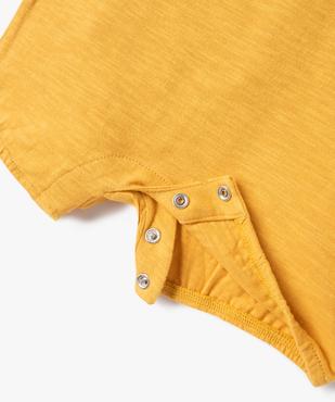 Combishort avec volants aux emmanchures bébé fille (lot de 3) vue3 - GEMO(BB COUCHE) - GEMO