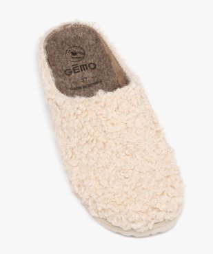 Chaussons mules en maille bouclette femme   vue5 - GEMO(HOMWR FEM) - GEMO