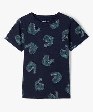 Tee-shirt à manches courtes avec motif streetwear garçon  vue1 - GEMO 4G GARCON - GEMO