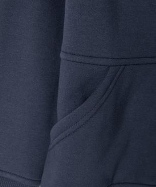 Sweat zippé à capuche intérieur  garçon vue3 - GEMO (ENFANT) - GEMO