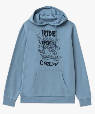Sweat à capuche avec motif homme vue4 - GEMO (HOMME) - GEMO