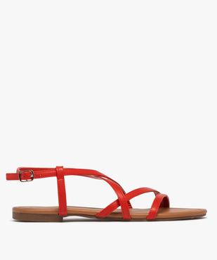 Sandales plates unies à fines brides femme vue1 - VALENTINA BALDA - GEMO