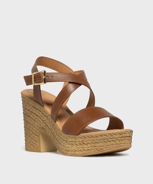 Sandales à brides croisées à semelle plateforme femme - Valentina Baldano vue2 - VALENTINA BALDA - GEMO