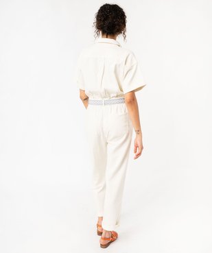 Combinaison pantalon avec ceinture femme - LuluCastagnette vue3 - LULUCASTAGNETTE - GEMO