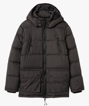 Parka homme multipoche à capuche amovible vue4 - DISSIDENT - GEMO