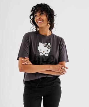 Tee-shirt à manches courtes avec motif chat femme - Hello Kitty vue1 - HELLO KITTY - GEMO