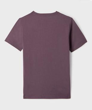 Tee-shirt manches courtes avec motif streetwear garçon vue3 - GEMO 4G GARCON - GEMO