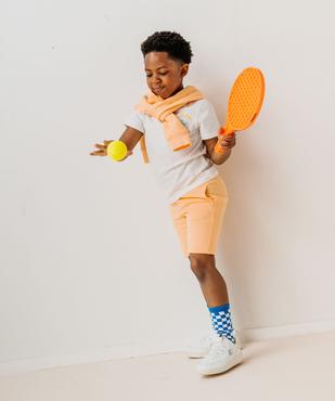 Sweat à capuche et poche kangourou uni garçon vue8 - GEMO (ENFANT) - GEMO