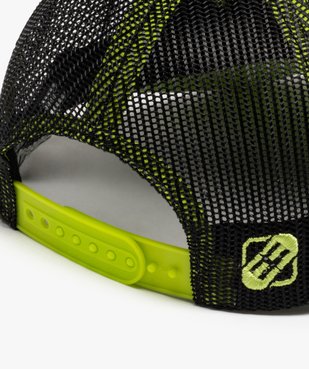 Casquette garçon trucker à filet avec détails fluo - Freegun vue3 - FREEGUN - GEMO