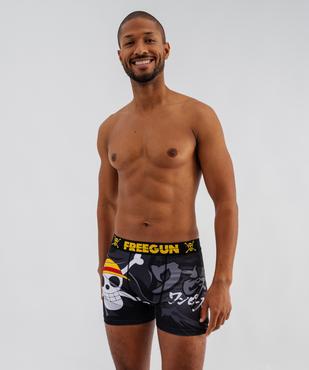 Boxer en microfibre avec motif tête de mort homme - Freegun X One Piece vue1 - ONE PIECE - GEMO