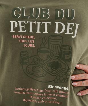 Chemise de nuit à manches courtes femme grande taille vue3 - GEMO 4G FEMME - GEMO
