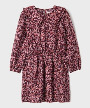 Robe à manches longues à motifs fleuris fille vue1 - GEMO 4G FILLE - GEMO