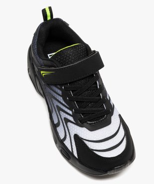 Baskets basses en mesh respirant et scratch garçon vue6 - 5 MILES - GEMO