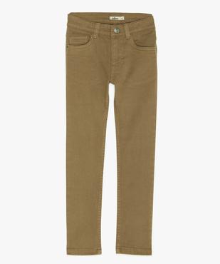 Pantalon garçon uni coupe Slim extensible  vue2 - GEMO 4G GARCON - GEMO