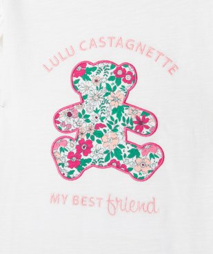 Tee-shirt à manches longues avec motif brodé fille - LuluCastagnette vue2 - LULU CASTAGNETTE GEMO FOR GOOD - GEMO